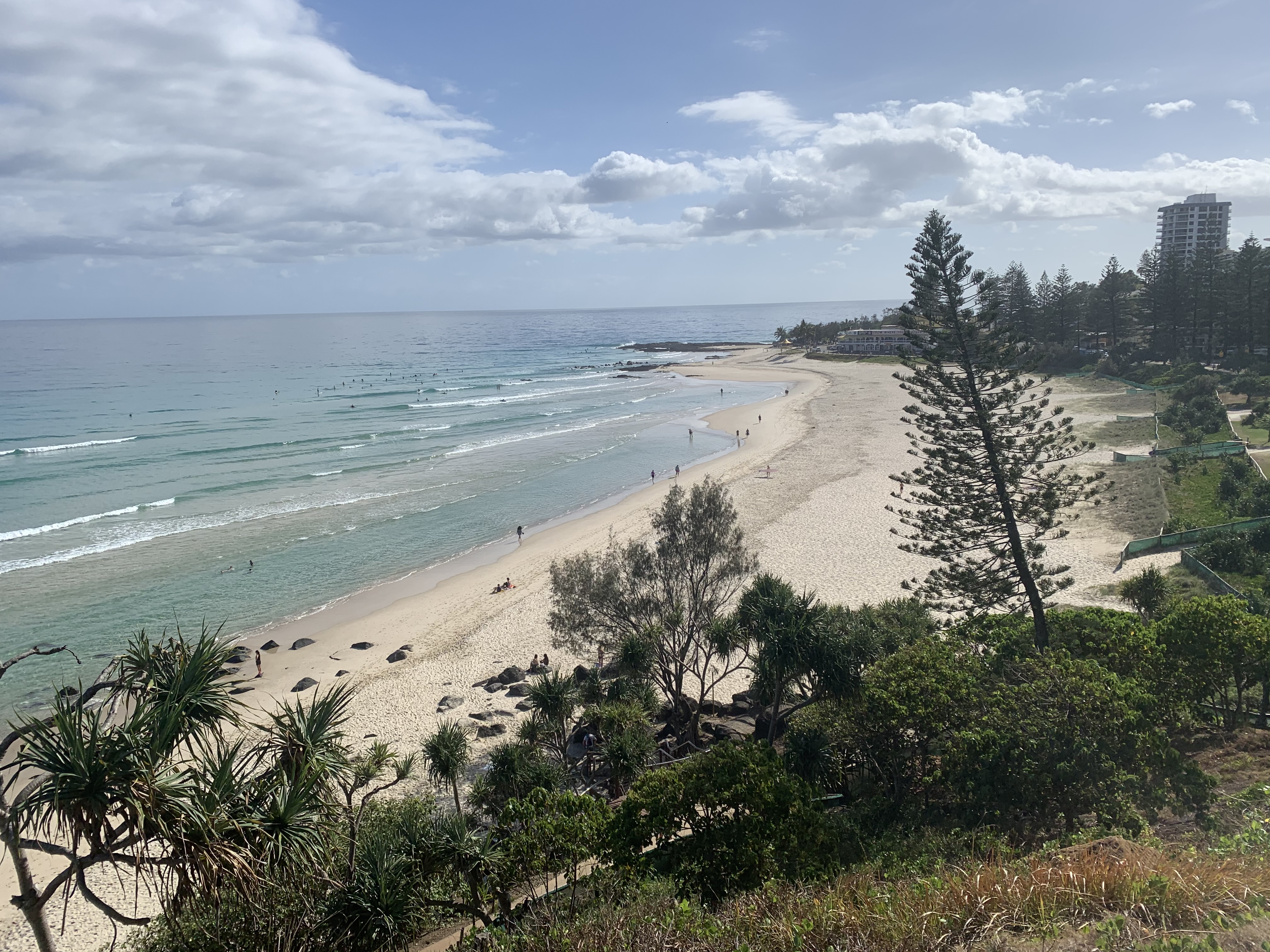 Rainbow Bay Beach looking south - December 2020