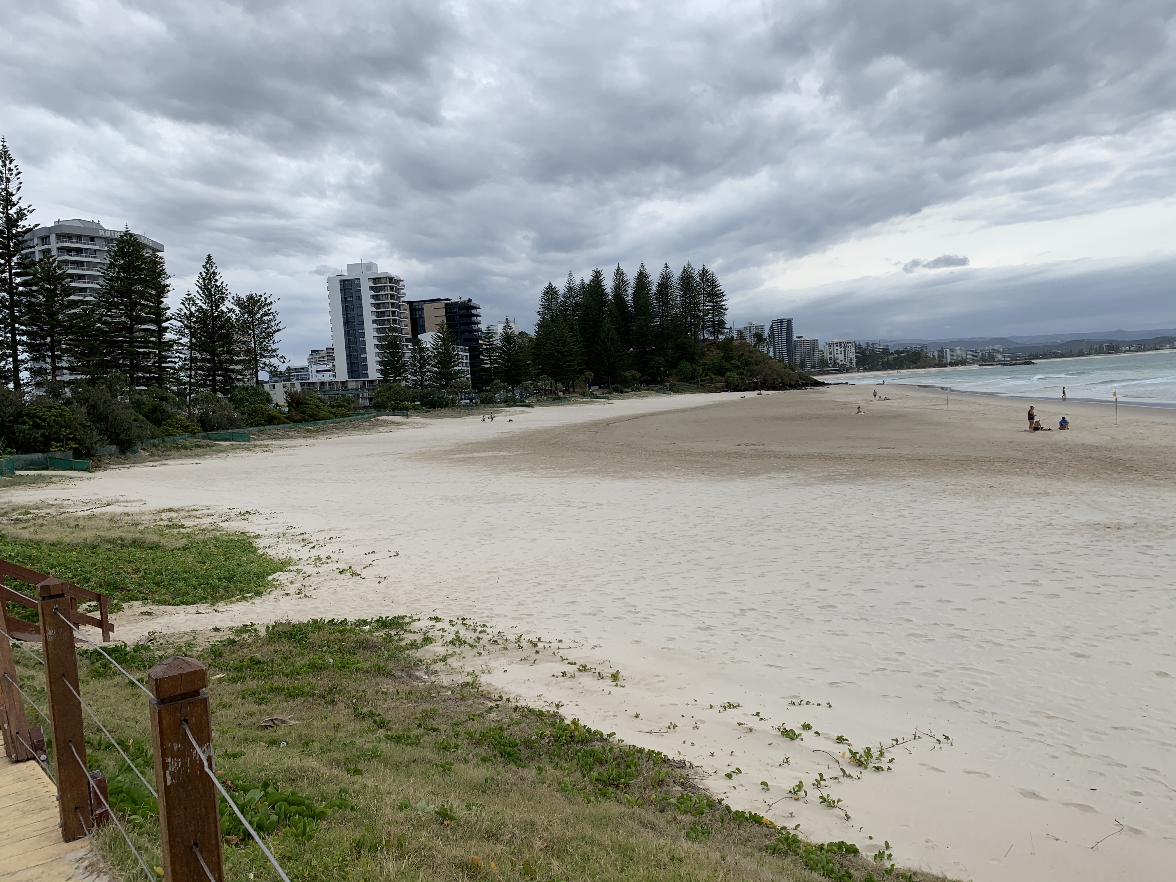 Rainbow Bay Beach looking north - October 2020
